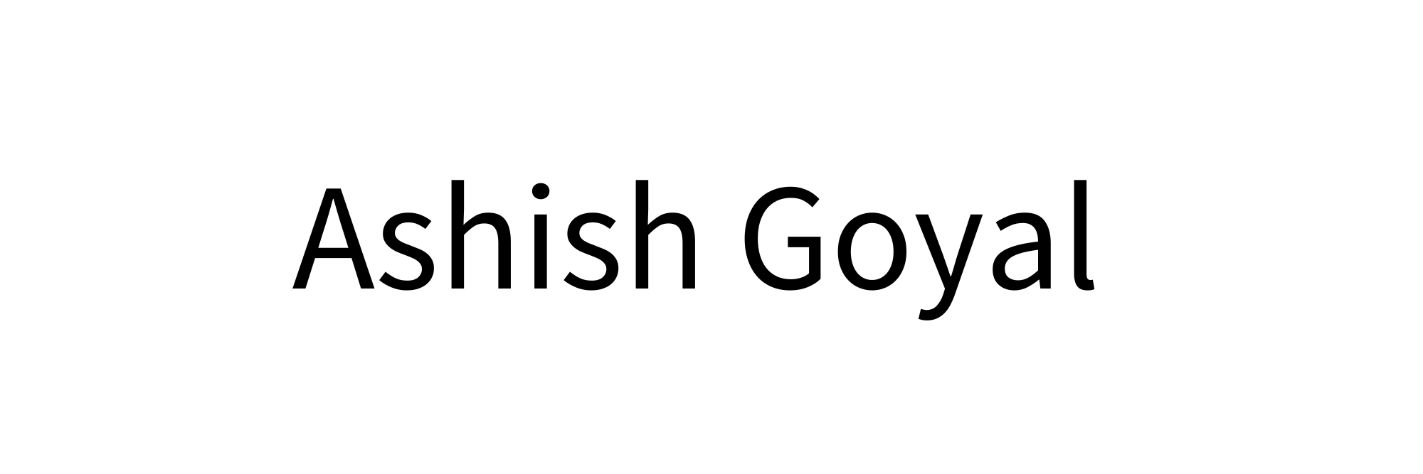 Ashish Goyal 