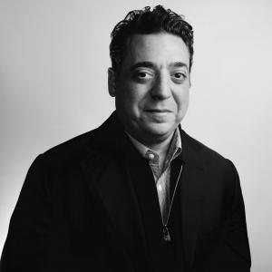 black and white photo of Matthew Elefant